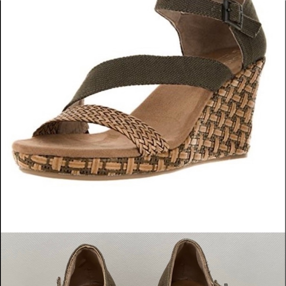 Toms Clarissa Woven Wedge Sandal